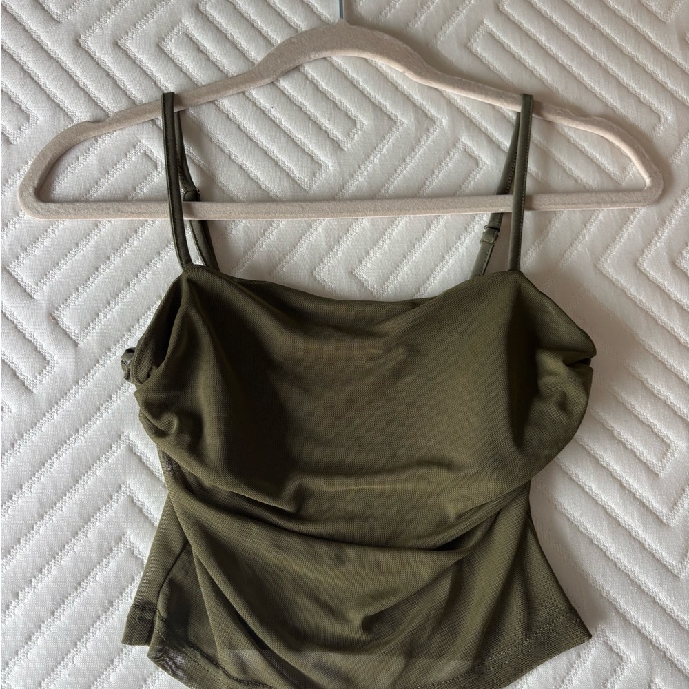 Olive Green Women's Top
